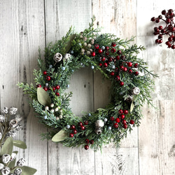 クリスマスリース 26cm×23cm Xmas クリスマスリース 26cm×23cm Xmas
