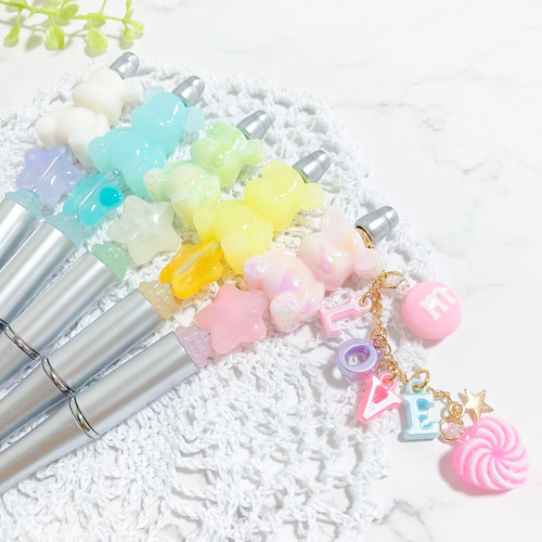 かわいいくまさんのカスタムボールペン ペン・筆記用具
