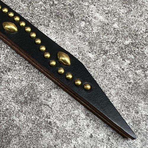 ホーウィン クロムエクセル キーホルダー キーリング スタッズ 茶芯