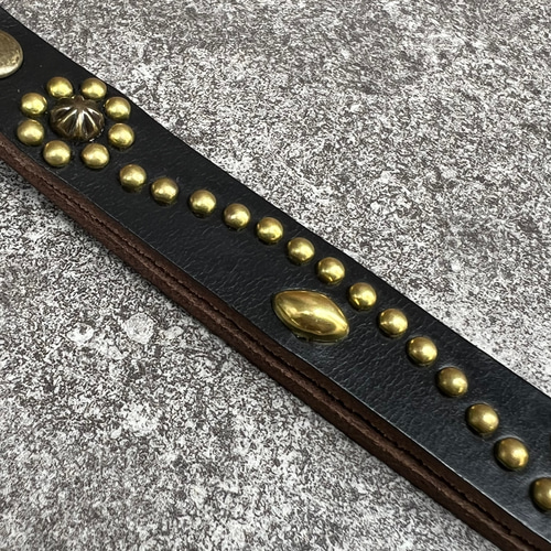 ホーウィン クロムエクセル キーホルダー キーリング スタッズ 茶芯