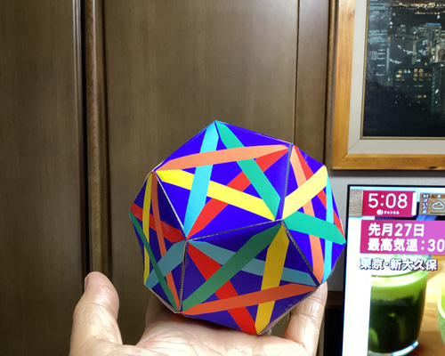 正12面体は5個の立方体で出来ていた。 5立方12面体