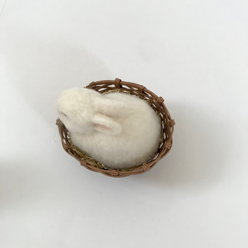 もふっとまるっとうさぎさん〜 うさぎ 羊毛フェルト