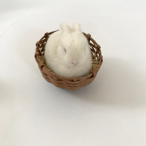 うさぎの羊毛フェルト　個性的な子 羊毛フェルトのちっちゃなうさぎ: 同じカタチにつくれる型紙付き