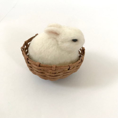 もふっとまるっとうさぎさん〜 うさぎ 羊毛フェルト