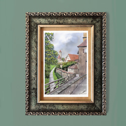 ポストカード ヨーロッパ風景画（組み合わせ自由4枚セット1.000円）No.253  ドイツ　バイエルン 2枚目の画像