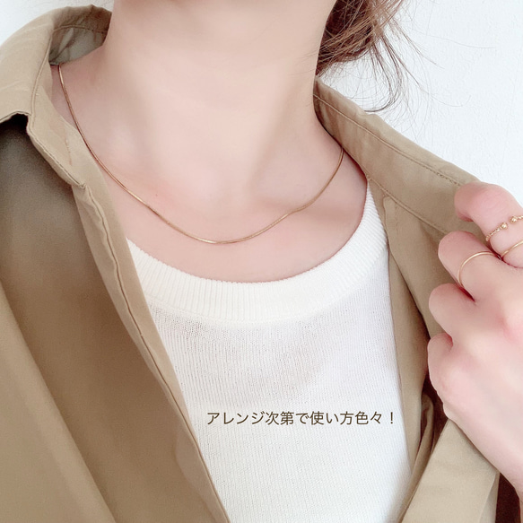 大人気＊シルバーあり◆淡水パールのスライド式ロングネックレス/初夏　ラリエット　Y字　ロング　金属アレルギー対応　 9枚目の画像