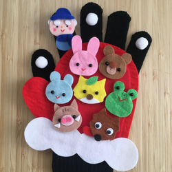 HAPPY☆様オーダー品　てぶくろテーブルシアター HAPPY☆様オーダー品 てぶくろテーブルシアター