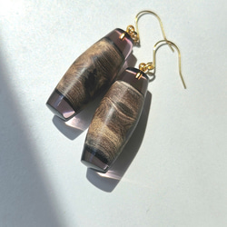 クリア ナチュラル 花レジン ヘアゴム ブルー系 ヘアゴム ひろ