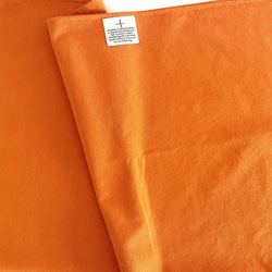 尾道帆布オレンジ88cm＋ふろしきハンドベルト栃木レザー　スナップピアス付き 2枚目の画像