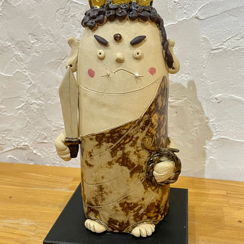 バーゲンで 一点もの】不動明王 陶器 仏像 おきもの お不動様 お不動さま その他