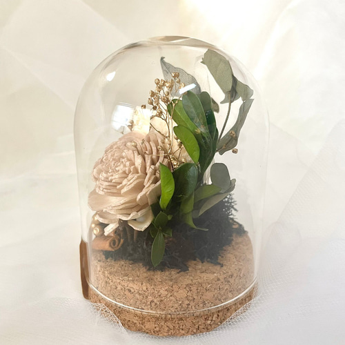 ガラスドーム ドライフラワー 2 その他インテリア雑貨 smultrom 通販
