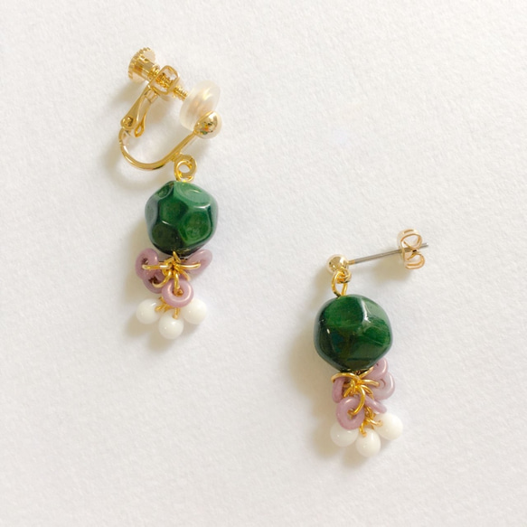 【Iku様】EARRING:「白式部」 木の実 3枚目の画像