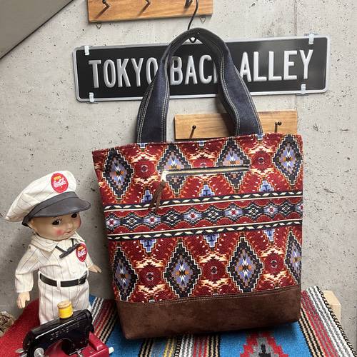 限定最後 一本 【ネイティブ柄 2wayトートバッグ】チマヨ柄