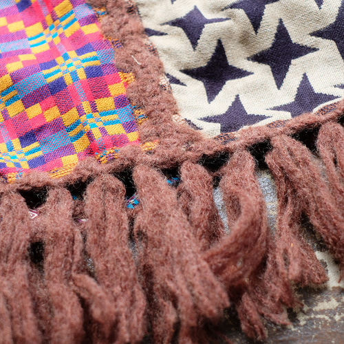 kapital パッチワーク柄 大判 マフラー ストール kapital パッチワーク柄 大判 マフラー ストール 復刻再販】主役