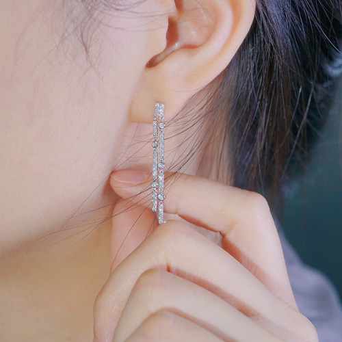 天然ダイヤモンドピアス0.58ct k18 ピアス（スタッド・一粒） パール  