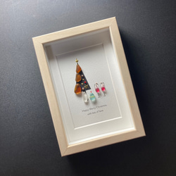 シーグラスアート「ブラウンクリスマスツリー」 7枚目の画像