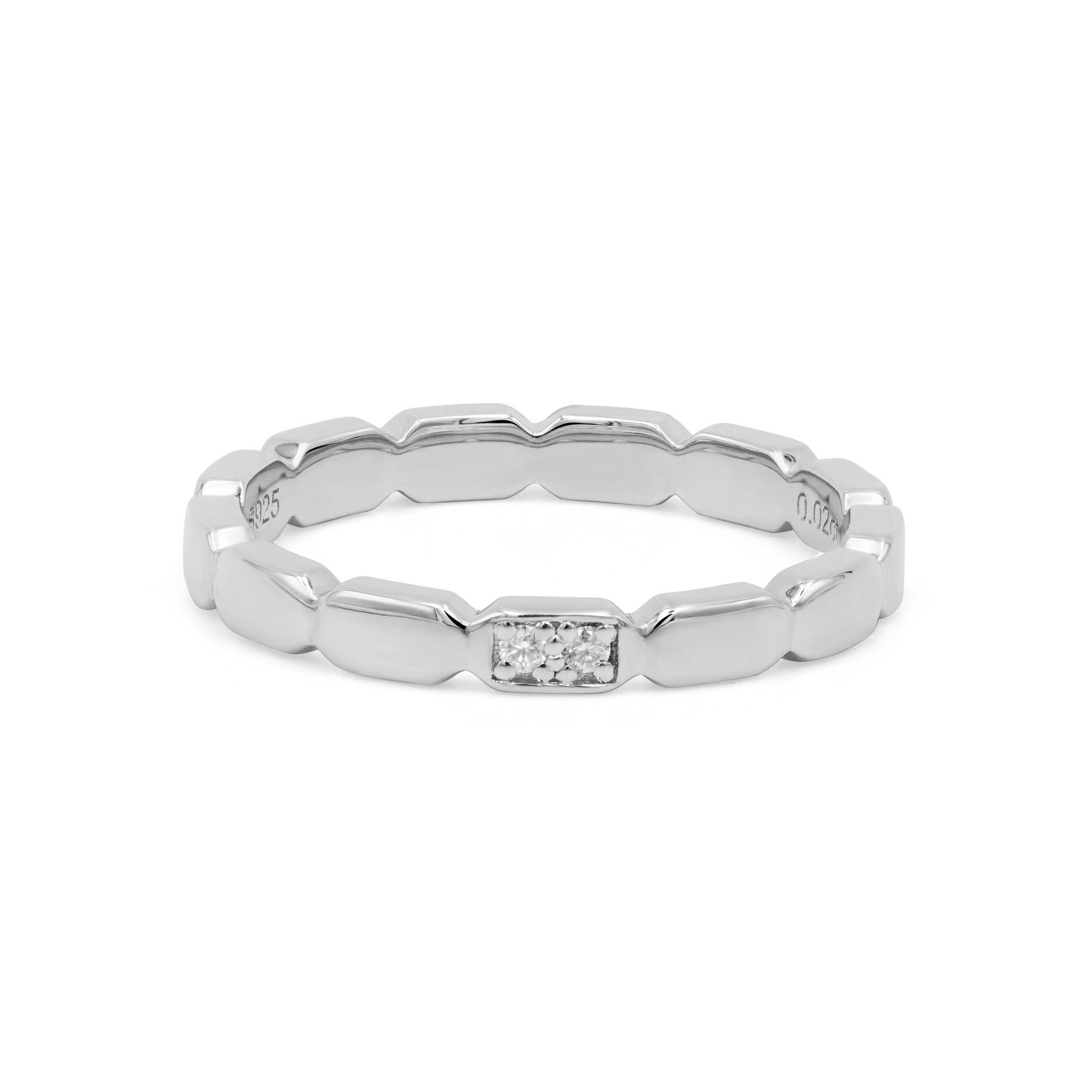 八角形エタニティリング R52W909（4週間発送）