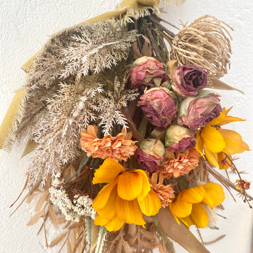 autumn swag 〜大人ブラウンこっくり秋色クラシカルスワッグ  