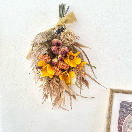 autumn swag 〜大人ブラウンこっくり秋色クラシカルスワッグ  