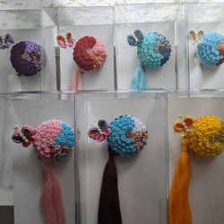 雪解け桜」チェーンブローチ【コラボレーション商品】 ブローチ 輝