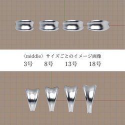 〈K10〉Plump 逆甲丸 ring［Middle］ 2〜25号<VR093M> 10枚目の画像