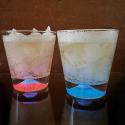 【送料無料 名入れ グラス】名入れ 光るグラス 富士山 300ml 木箱入り（洋） | 結婚祝い 名前入り sb225 10枚目の画像