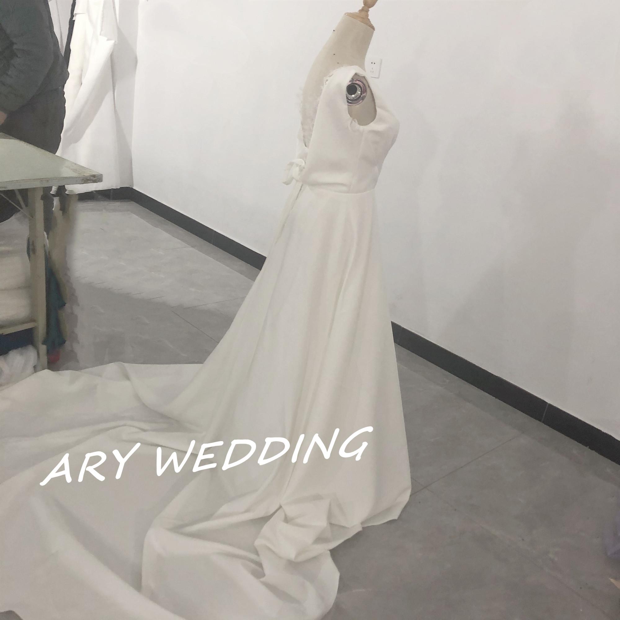 フランス風 ウエディングドレス Vネックドレス 背中見せ 二次会/披露宴 セクシー 憧れのドレス