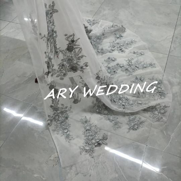 高品質！チュール打掛　着物　オーバードレス　レース羽織　ウエディングドレス　お色直し うす衣 花嫁和装 色打掛 XL ドレス