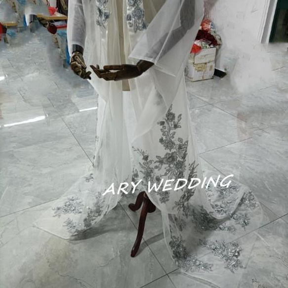 高品質！チュール打掛　着物　オーバードレス　レース羽織　ウエディングドレス　お色直し うす衣 花嫁和装 色打掛 XL ドレス