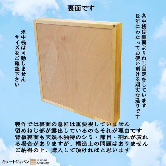 ゴルフボール コレクションケース アクリル障子付 日本製 ディスプレイ 収納 棚【送料無料】 10枚目の画像