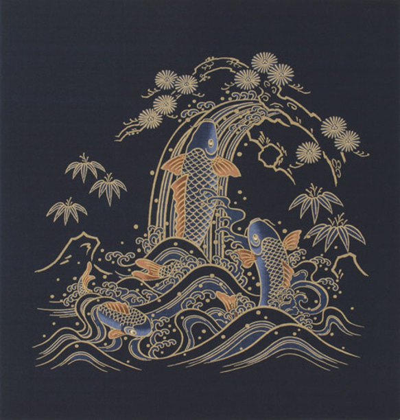 風呂敷　ふろしき　包み　ギフト　龍　鯉　鷹　桐鳳凰　大判　綿100％　日本製　118cm幅　4種類 4枚目の画像
