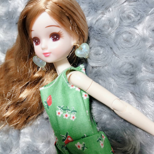 リカちゃん服 小花柄オールインワン リカちゃん服 小花柄