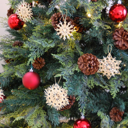 北欧クリスマスオーナメント　麦藁のストロースター（ゴールドセット）　クリスマスツリー・タペストリーに☆ 14枚目の画像