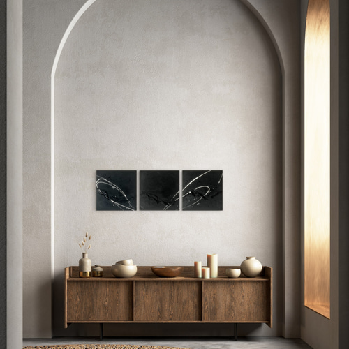 現代アート 3枚セット テクスチャーアート アートパネル インテリア