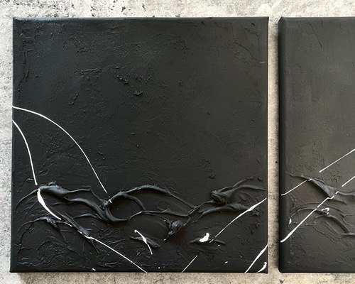 モダンアート　3枚set テクスチャーアート　現代アート　抽象画　パネル 現代アート 30×30㎝ テクスチャーアート モダン 絵画 抽象画