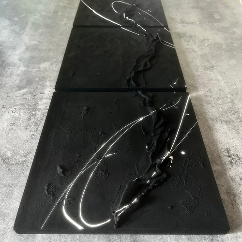 黒　テクスチャーアート　現代アート　アートパネル　絵画　インテリア　和モダン　壁 黒 テクスチャーアート 現代アート アートパネル 絵画 インテリア 和