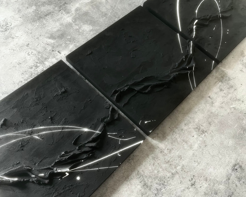 現代アート 3枚セット テクスチャーアート アートパネル インテリア