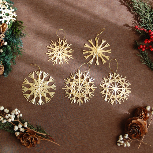 クリスマス オーナメント 北欧系 まとめ 北欧クリスマスオーナメント 麦藁のストロースター（ゴールド・ミニ