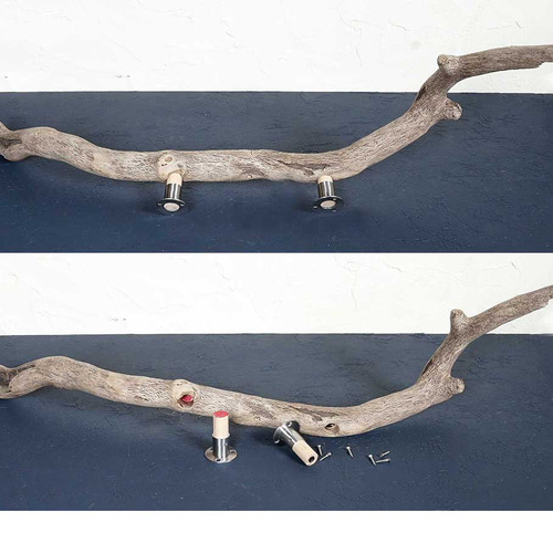 流木ドア取っ手◇お得2本セット◇約46cm （✿個性ある✿ 流木