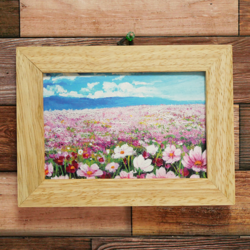 アートポスターカード【コスモス畑と秋空】 絵画 HR 通販