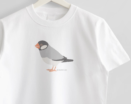 文鳥出品 Tシャツ（Simple / 文鳥 / ノーマル） Tシャツ BIRDSTORY 通販