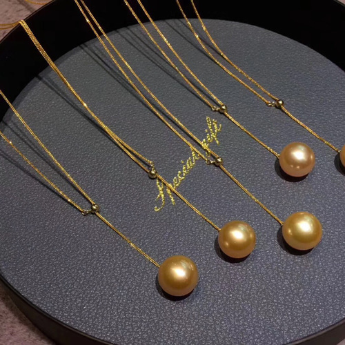 高級南洋真珠 一粒ネックレス11-12mm k18 ネックレス・ペンダント