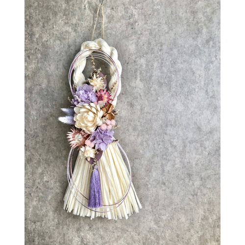 25日(月)最終発送】 しめ縄飾り お正月飾り 2way 交換用リースセット