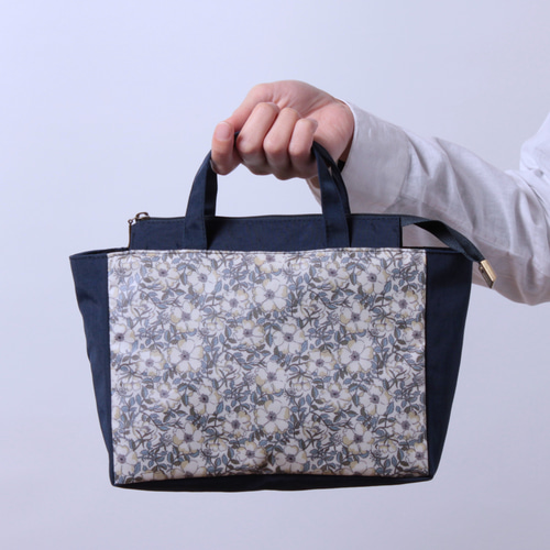 バッグインバッグ 【ブルーネイビー】 リバティ・ラミネート 撥水  