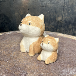 柴犬　(赤）　O-408-1　　陶製　/Shiba Inu/柴犬/Hund 9枚目の画像