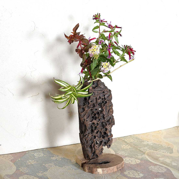 為什麼不用你最喜歡的花來裝飾它呢？浮木花瓶，花底座，單花瓶，64 第3張的照片