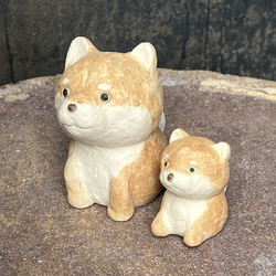 柴犬小狗(紅) O-409-1 陶瓷/柴犬/柴犬 第9張的照片