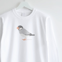長袖Tシャツ（Simple / 文鳥 / ノーマル） 1枚目の画像