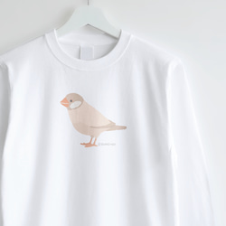 長袖Tシャツ（Simple / 文鳥 / シナモン） 1枚目の画像