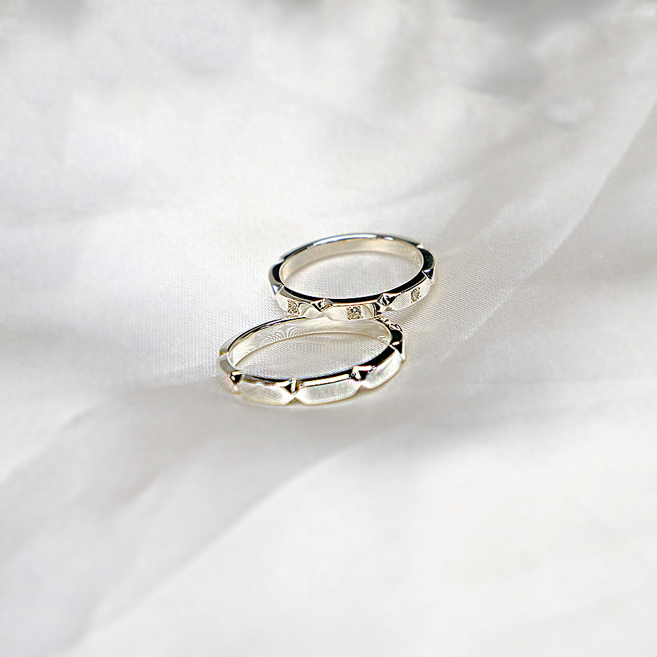 【結婚指輪 マリッジリング ペアリング】指輪 モアサナイトリング 結婚 ペア セットリング シンプル 結婚指輪